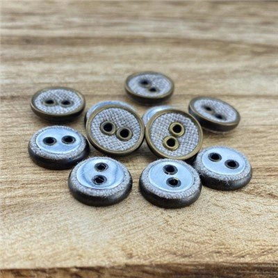 Botons d'ulls coberts de tela de 2 forats