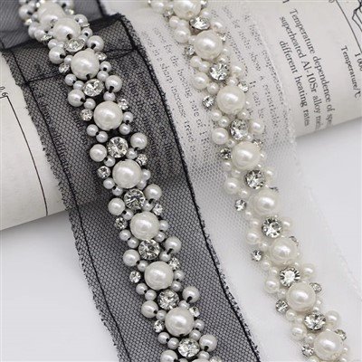 Bordets d'encaix de perles de bricolatge